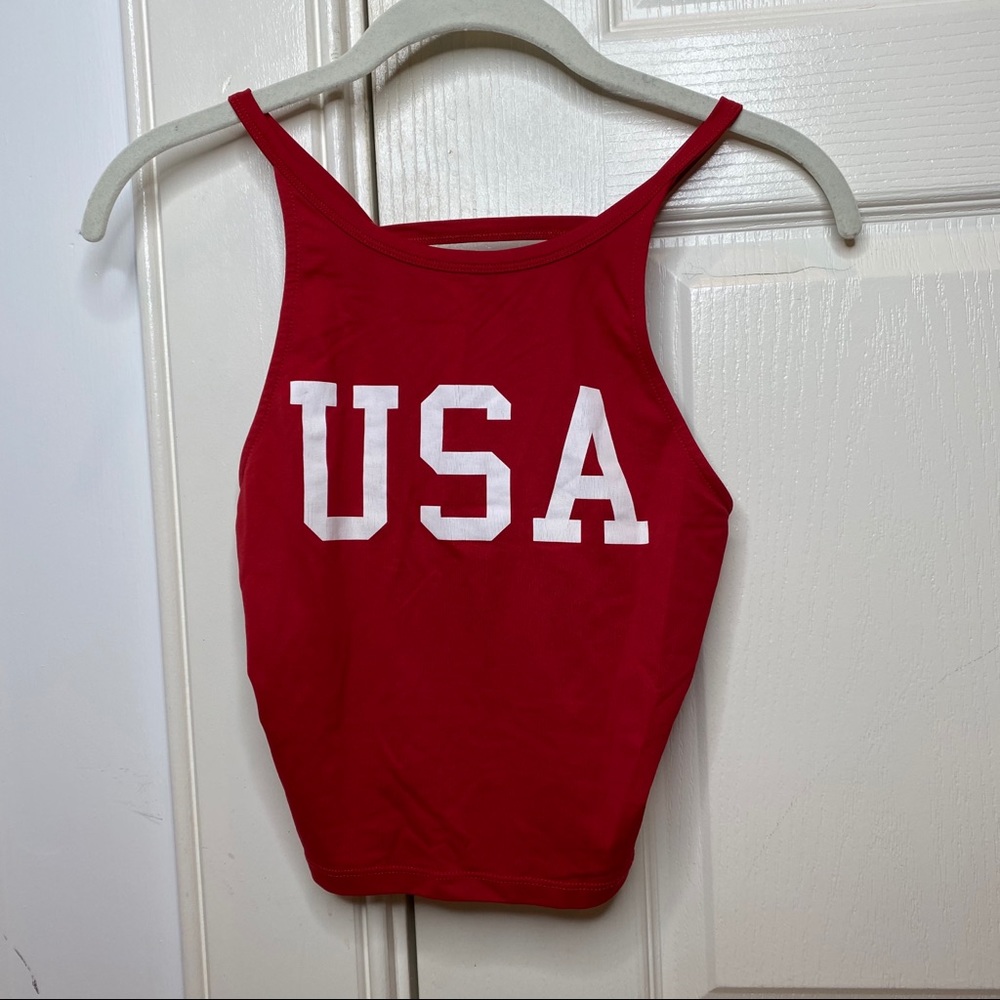 USA Crop Top